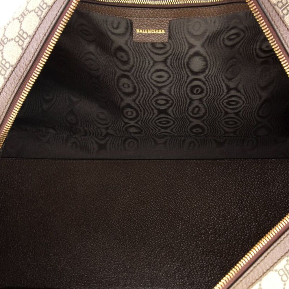 Balenciaga x Gucci The Hacker Project Duffle Bag BB Coated Canvas Medium Brown - Picture 5 of 6